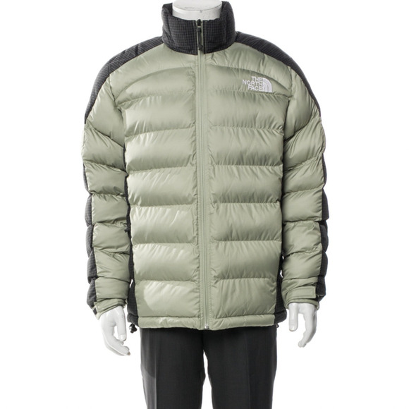 The North Face Rusta Puffer Jacket Mens Medium Tea Green Black Winter Coat NWT - Picture 2 of 16